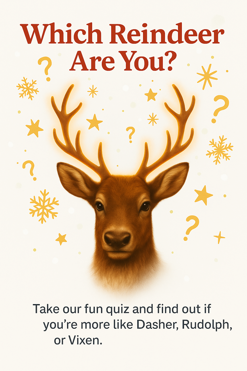 Which Reindeer Are You? (Quiz) 🦌❓